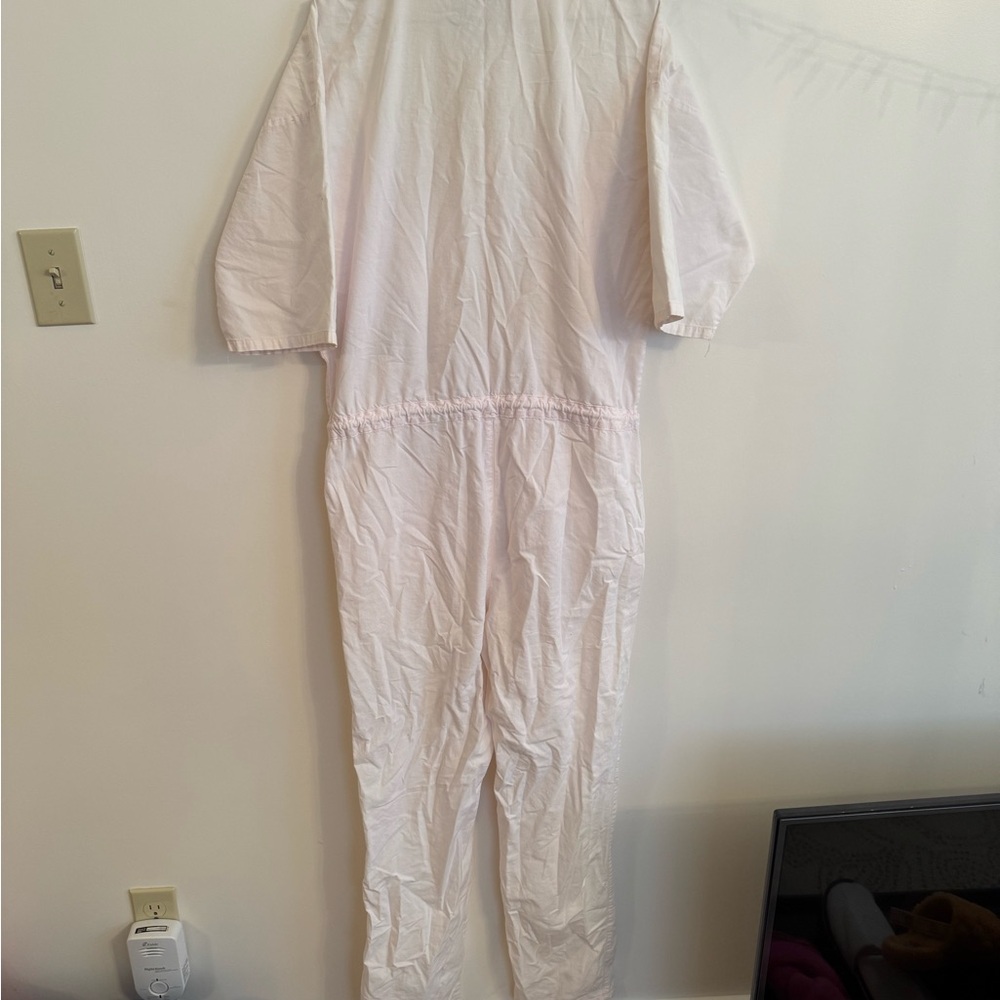 Vintage Pink Button-Up Jumpsuit Coveralls - Picture 5 of 5